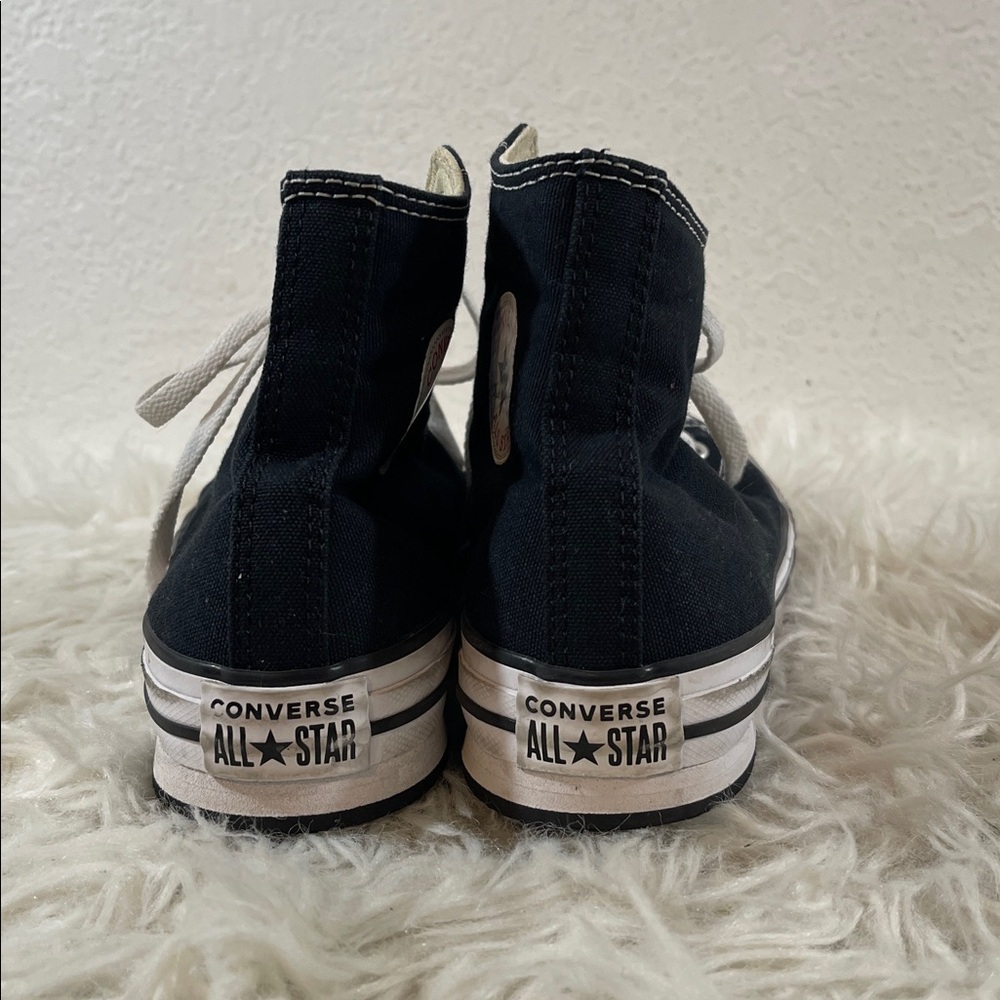 Converse Kids' Chuck Taylor All Star EVA Lift Shoes Black & White Size 5 - Picture 4 of 10